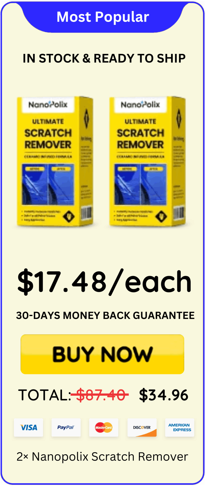 Nanopolix Scratch Remover offer price